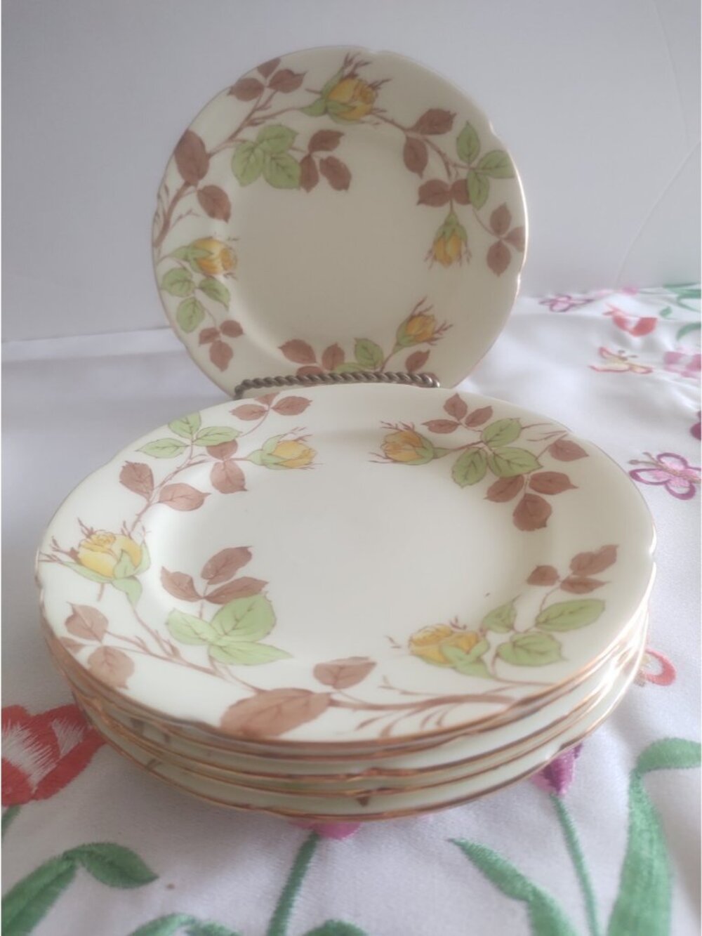 Vintage Royal Grafton England Bread Plates 6 3/8" Set of six